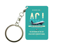 Thumbnail for Airbus ACJ320neo Key Chain design on turquoise key chain