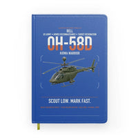 Thumbnail for Bell OH-58D Kiowa Warrior design on blue notebook