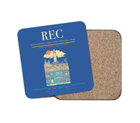 Thumbnail for Recife Guararapes (REC) design on blue 1 piece coaster