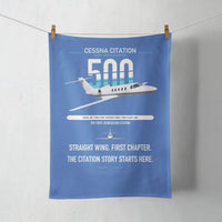 Thumbnail for Cessna Citation 500 - Citation I design on blue towel