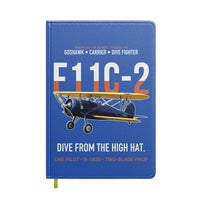 Thumbnail for F11C-2 Goshawk Dive from the High Hat design on blue notebook