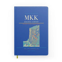 Thumbnail for Molokai Airport (MKK) design on blue notebook