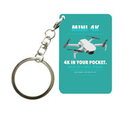 Thumbnail for DJI Mini 4K Key Chain design on turquoise key chain