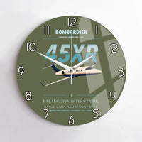 Thumbnail for Bombardier Learjet 45XR design on green army no frame wall clock