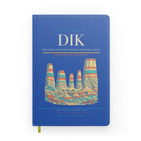 Thumbnail for Dickinson Theodore Roosevelt Regional Airport (DIK) design on blue notebook