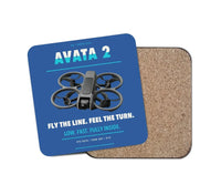 Thumbnail for DJI Avata 2 design on blue 1 piece coaster