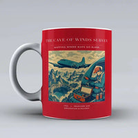 Thumbnail for VINTAGE G4293 - The Cave Of Winds Survey - Ceramic Mug design on red