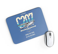 Thumbnail for Cessna T207A Stationair 8 design on blue rectangle mouse pad