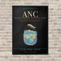 Thumbnail for Ted Stevens Anchorage International Airport ANC - Canvas Framed - Black