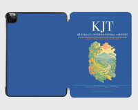 Thumbnail for Kertajati International Airport (KJT) design on blue ipad tablet case