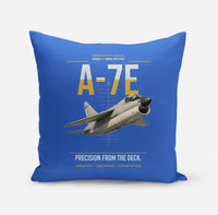 Thumbnail for A-7E Corsair II design on blue pillow