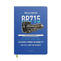 Thumbnail for BR715 design on blue notebook