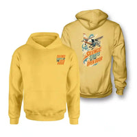 Thumbnail for SIGNAL 657 - Silence Starts At The Open Door - Double-Side Hoodie design on yellow double side hoodie