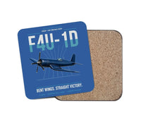 Thumbnail for F4U-1D Corsair design on blue 1 piece coaster