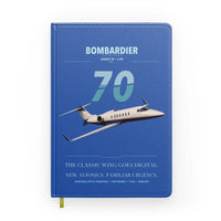 Thumbnail for Bombardier Learjet 70 design on blue notebook
