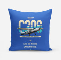 Thumbnail for Cessna 208 Caravan design on blue pillow