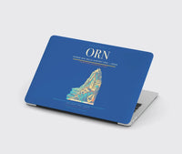 Thumbnail for Ahmed Ben Bella Airport (ORN) design on blue MacBook case