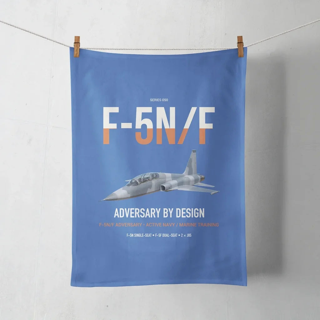 F-5N F Adversary design on blue towel