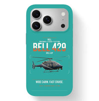 Thumbnail for Bell 429 design on turquoise magsafe iphone case, for iPhone 17 Pro