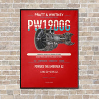 Thumbnail for PW1900G vertical canvas print - framed - red background