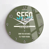 Thumbnail for Cirrus Vision Jet G2+ design on green army no frame wall clock