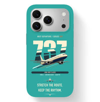 Thumbnail for Boeing 737-400 Classic design on turquoise magsafe iphone case