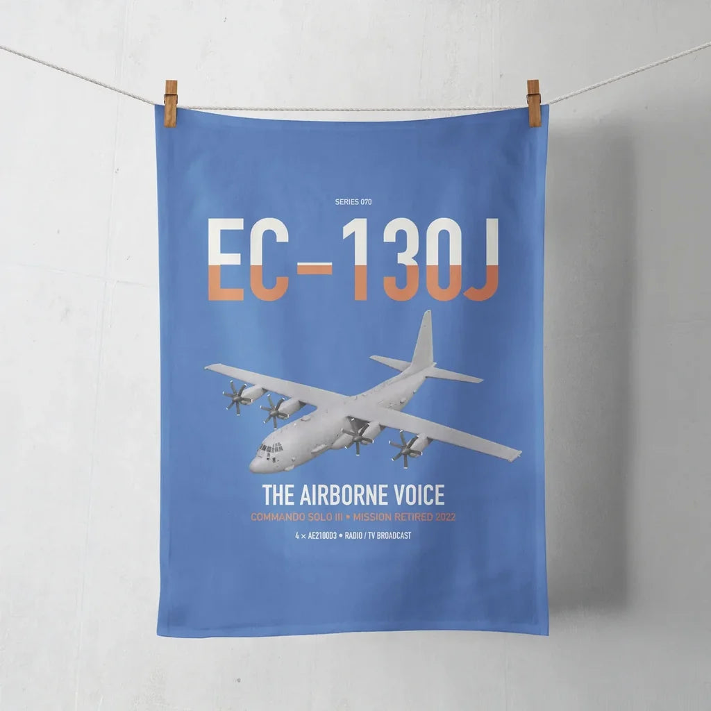 EC-130J Commando Solo III design on blue towel