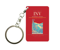 Thumbnail for Inverness Airport (INV) design on red key chain
