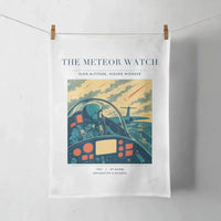 Thumbnail for VINTAGE G4212 - The Meteor Watch - Designed Towels design on white