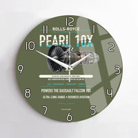 Thumbnail for PEARL 10X design on green army no frame wall clock