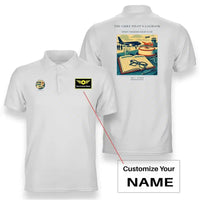 Thumbnail for VINTAGE G4426 - The Chief Pilot's Logbook - Double-Side Polo T-Shirt design on white+name