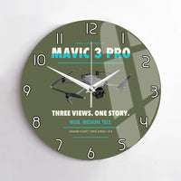 Thumbnail for DJI Mavic 3 Pro design on green army no frame wall clock