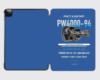 Thumbnail for PW4000-94 design on blue ipad tablet case