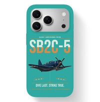 Thumbnail for SB2C-5 Helldiver design on turquoise magsafe iphone case, for iPhone 17 Pro