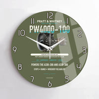 Thumbnail for PW4000-100 design on green army no frame wall clock