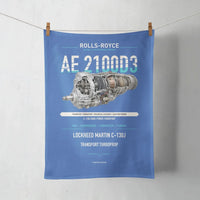 Thumbnail for AE 2100D3 design on blue towel