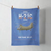 Thumbnail for Piasecki H-21C Shawnee design on blue towel