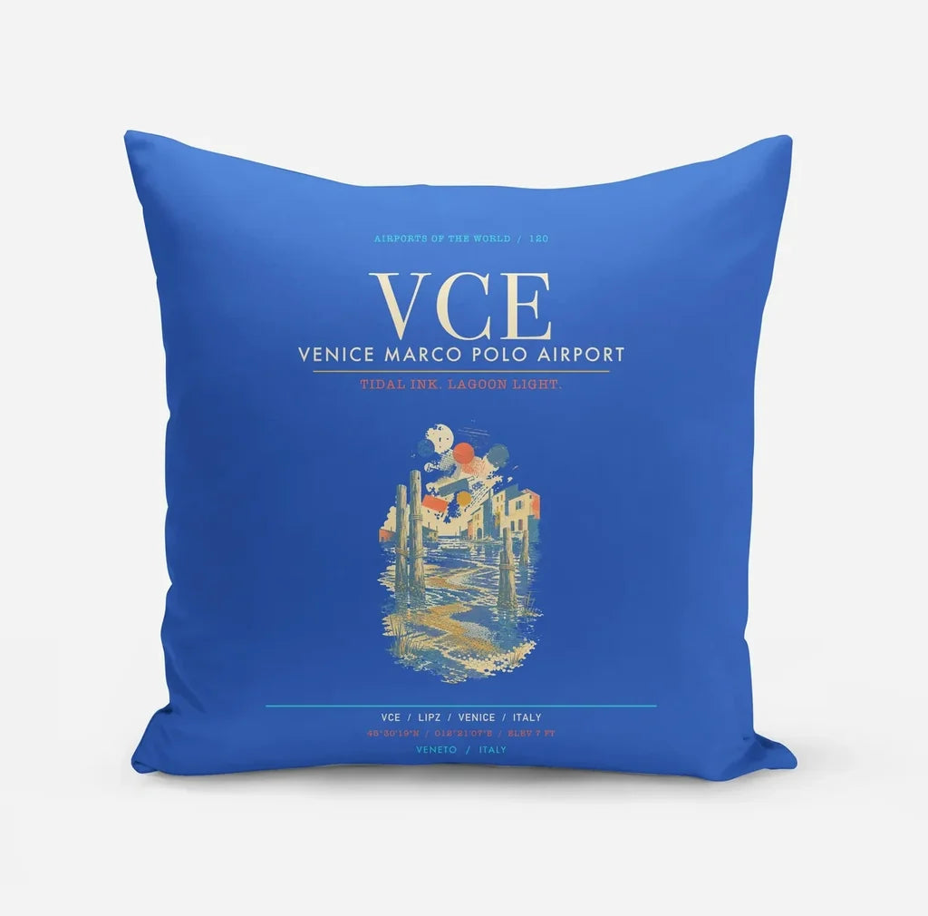 Venice Marco Polo Airport VCE - Lagoon Printmaker's Tide - Blue