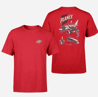 Thumbnail for SIGNAL 616 - How Planes Fly V2 - Double-Side T-Shirt design on red double side t shirt