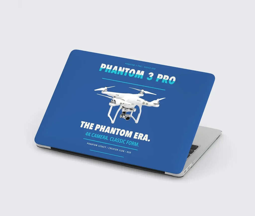 DJI Phantom 3 Professional design on blue MacBook case