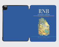 Thumbnail for Ronneby Airport (RNB) design on blue ipad tablet case