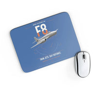 Thumbnail for Gloster Meteor F8 design on blue rectangle mouse pad