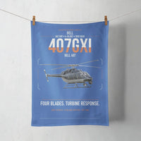 Thumbnail for Bell 407GXi design on blue towel