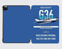 Thumbnail for Beechcraft Bonanza G36 design on blue ipad tablet case