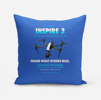 Thumbnail for DJI Inspire 3 design on blue pillow