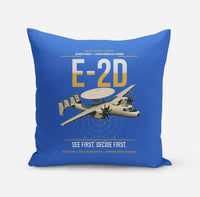Thumbnail for E-2D Advanced Hawkeye design on blue pillow
