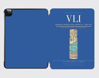 Thumbnail for Bauerfield International Airport (VLI) design on blue ipad tablet case