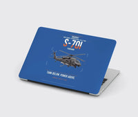 Thumbnail for Sikorsky S-70i FIREHAWK design on blue MacBook case