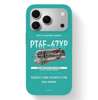 Thumbnail for PT6E-67XP Case design on turquoise iphone case