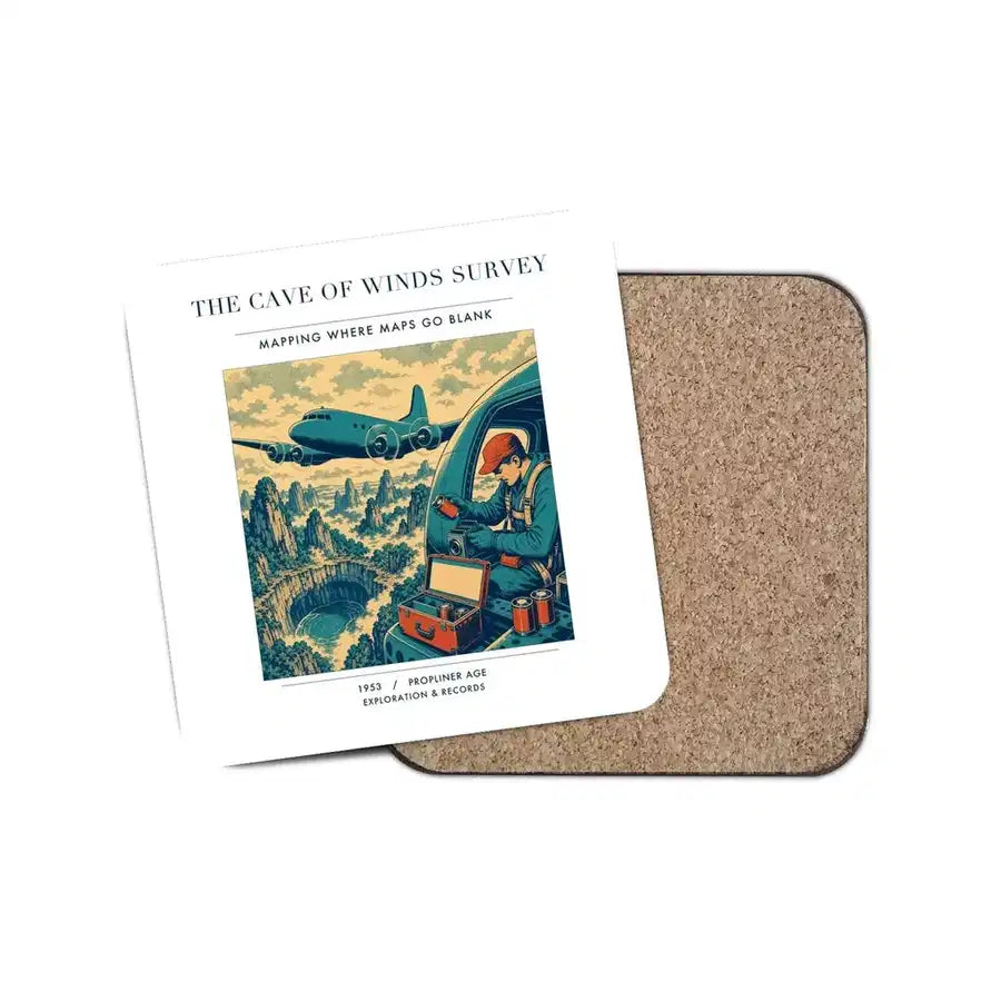 The Cave Of Winds Survey - Designed Coasters design on white 1-piece